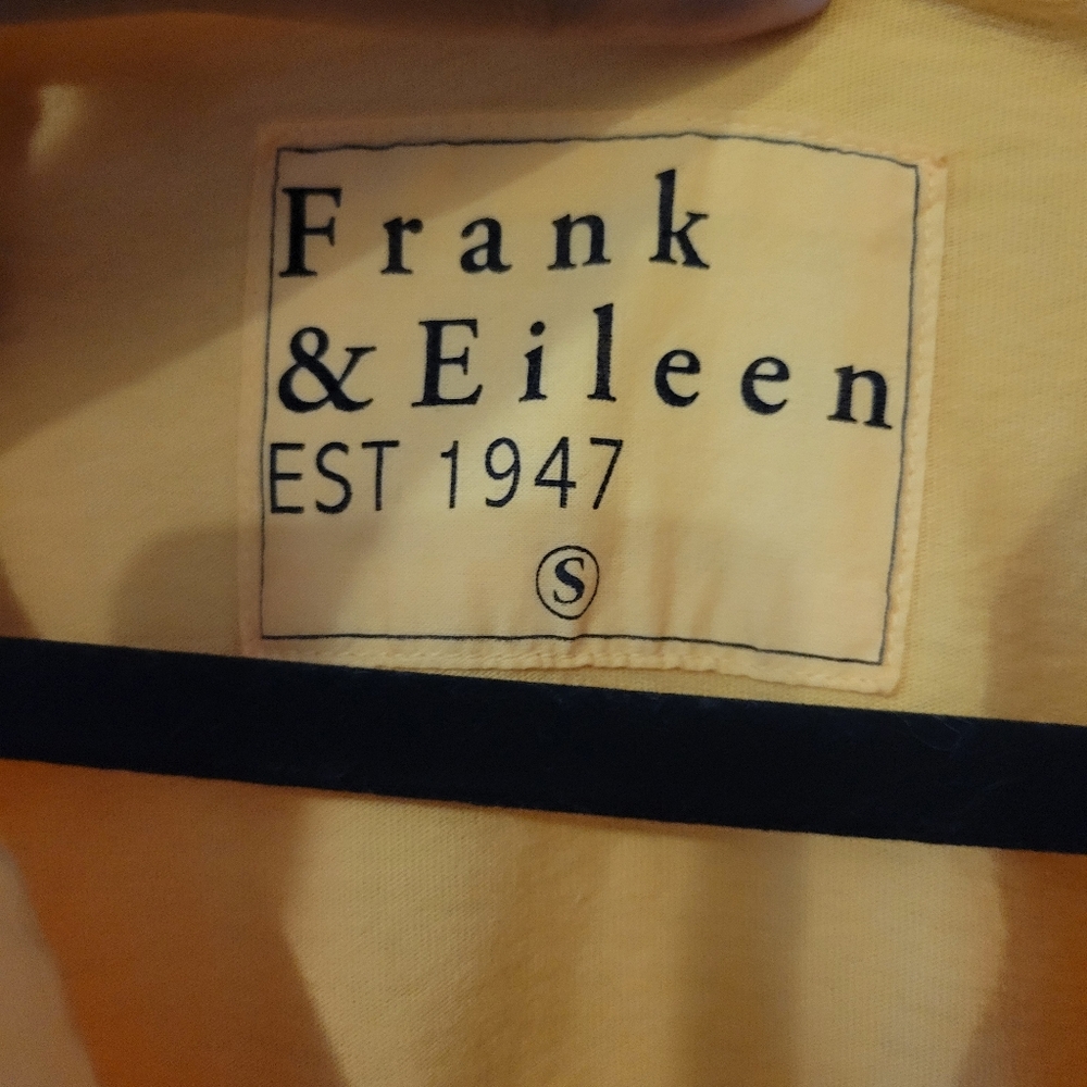 Frank & Eileen Lauren Butter Yellow Preppy Polo Shirt Dress. Size S - Picture 7 of 10
